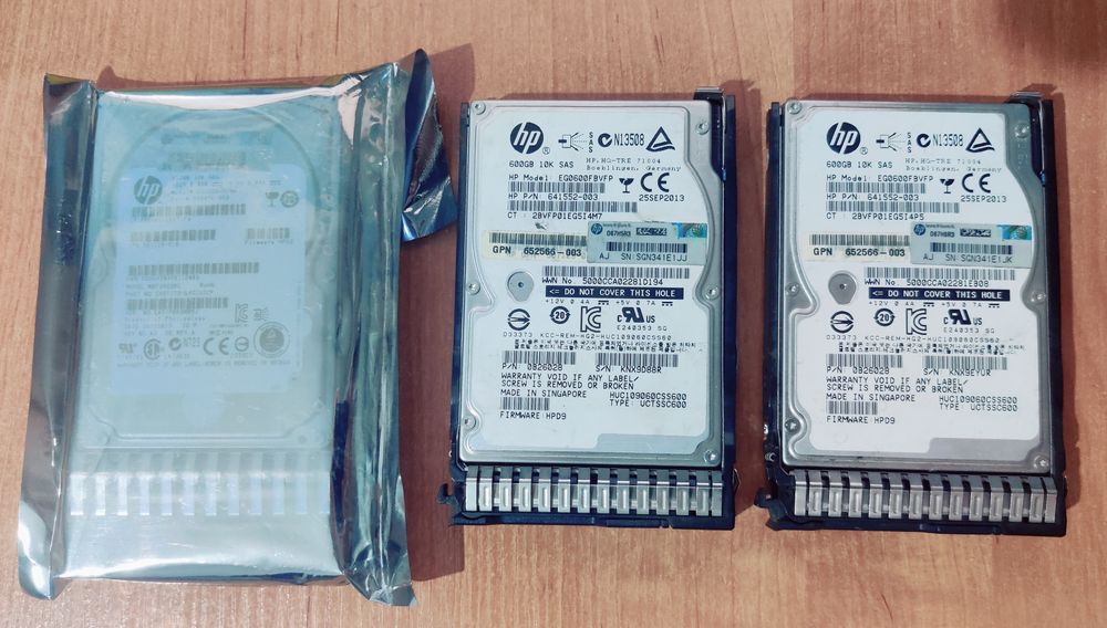 Sas диски HP 10k 600Gb для сервера