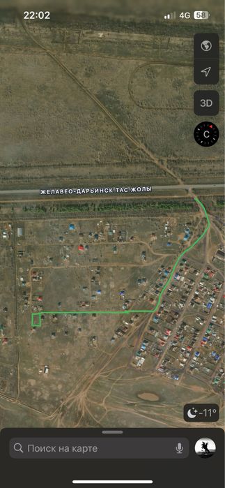 Продается/Обмен на авто участок в Трекино/Байқоныс. 7 километр.