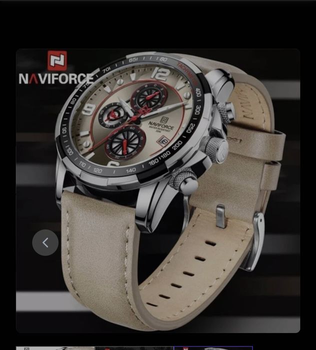 Ceas Naviforce NF8020 L.Ceas bărbătesc cu conograf curea din piele