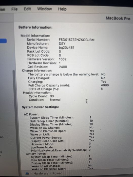 Mac Book Pro 2020 i5