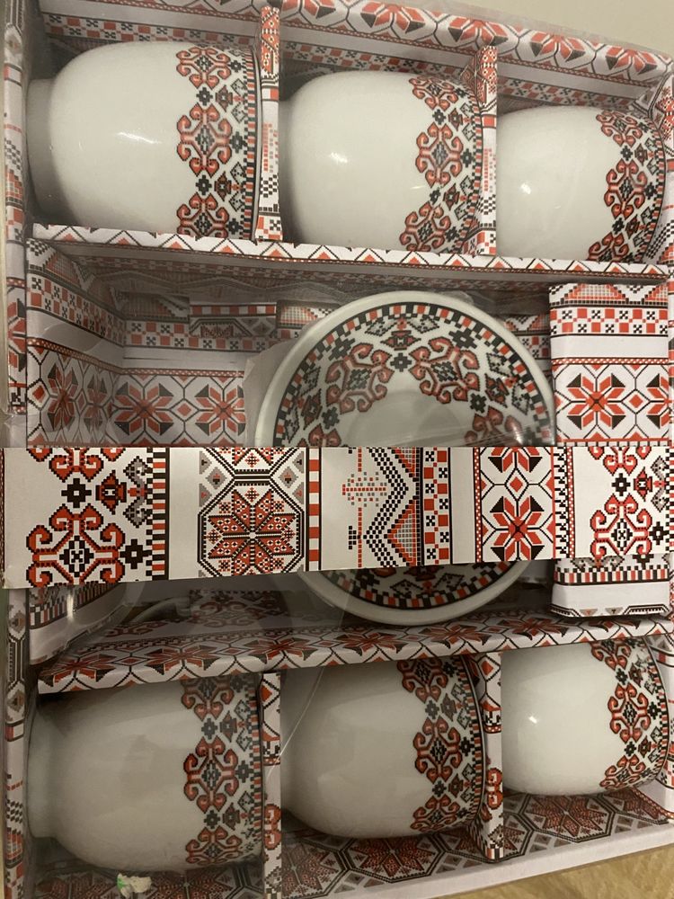 Set 6 cesti cafea, model traditional, 90ml