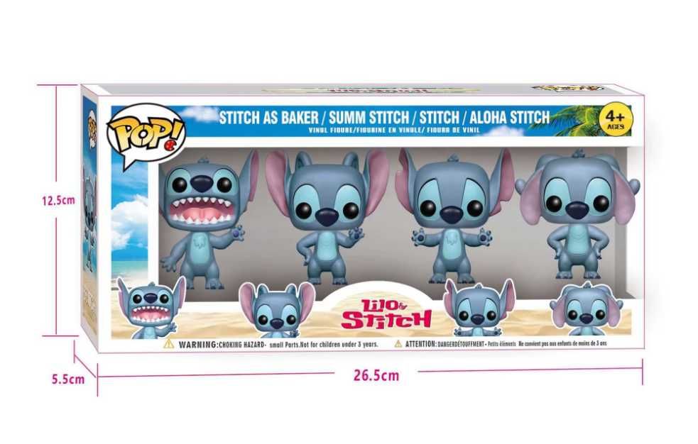 4 Броя Funko Pop фигурки Лило и Стич, Фънко поп фигурка Стич