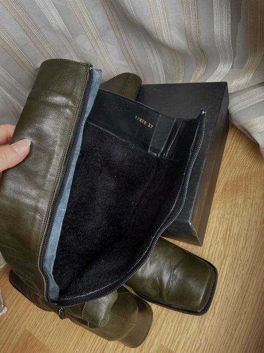 Cizme din piele naturala blanite