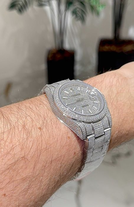 rolex datejust 41mm icedout