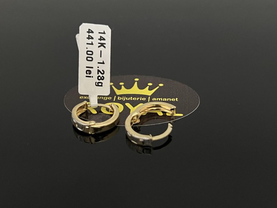 Bijuteria Royal CB : Cercei dama aur 14k 1,23gr