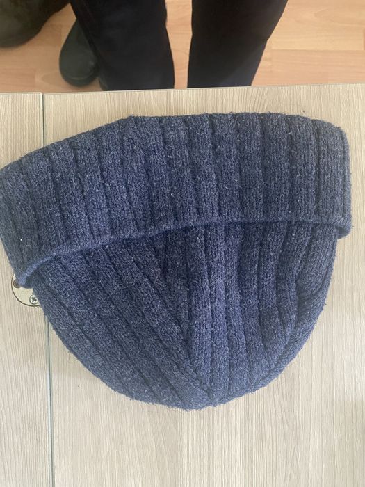 Зимняя шапка голубая