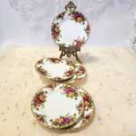Комплект от шест чинии Royal Albert "Old Country Roses"