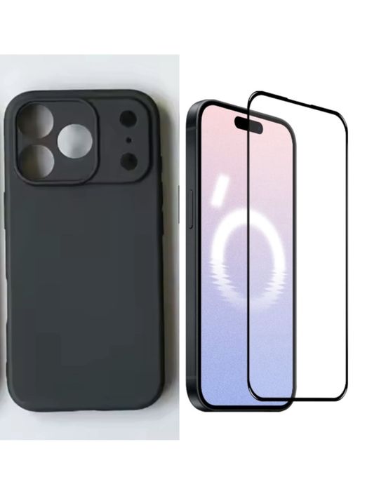Husa Tpu Ultrathin + Folie Sticla 11D/6D/Privacy Iphone 17 PRO MAX AIR