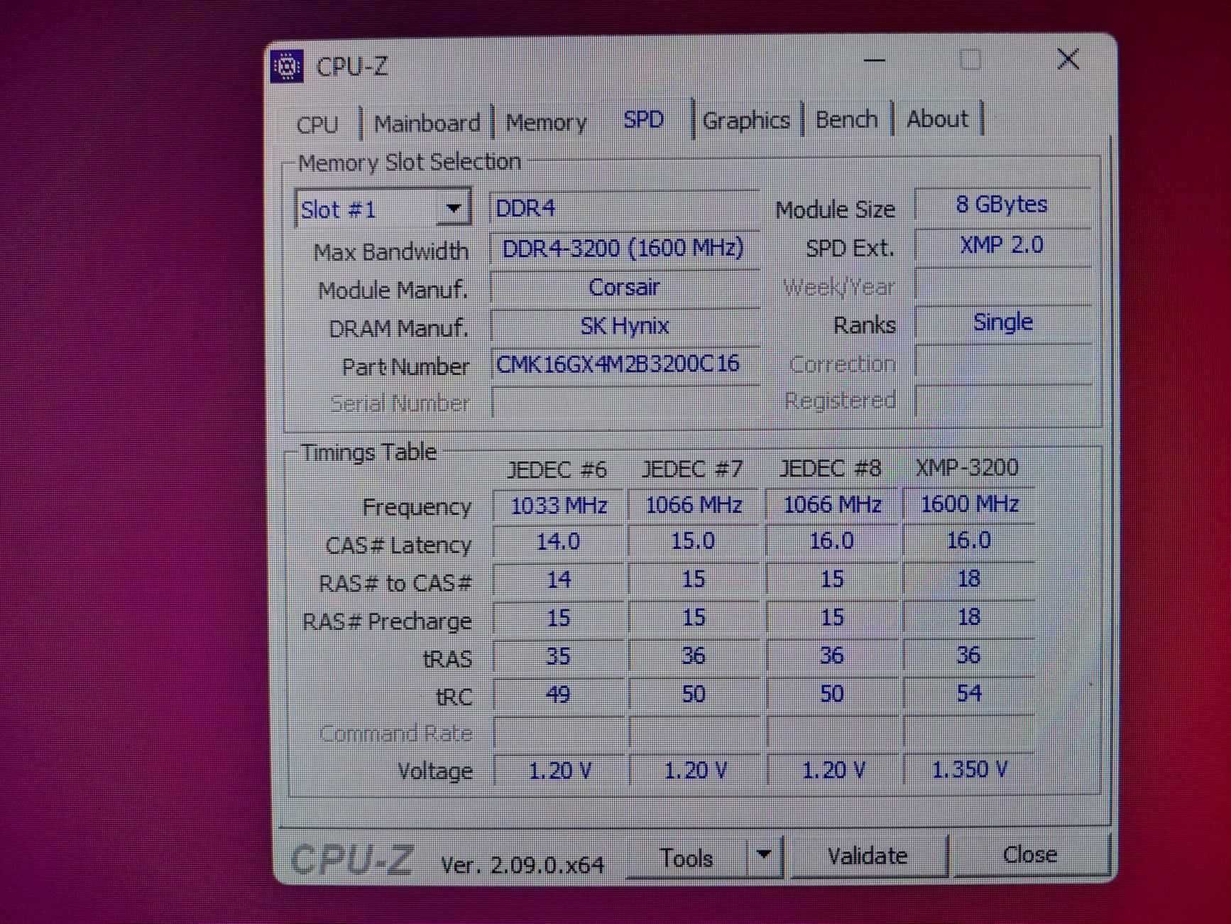 64DDR4-8x8 3200MHz