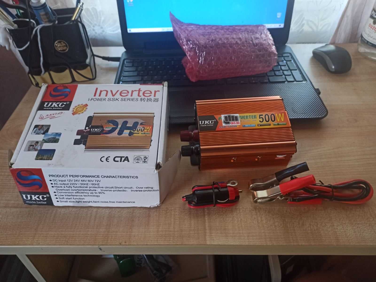 Продавам Инвертор UKC 500W 12V-220V