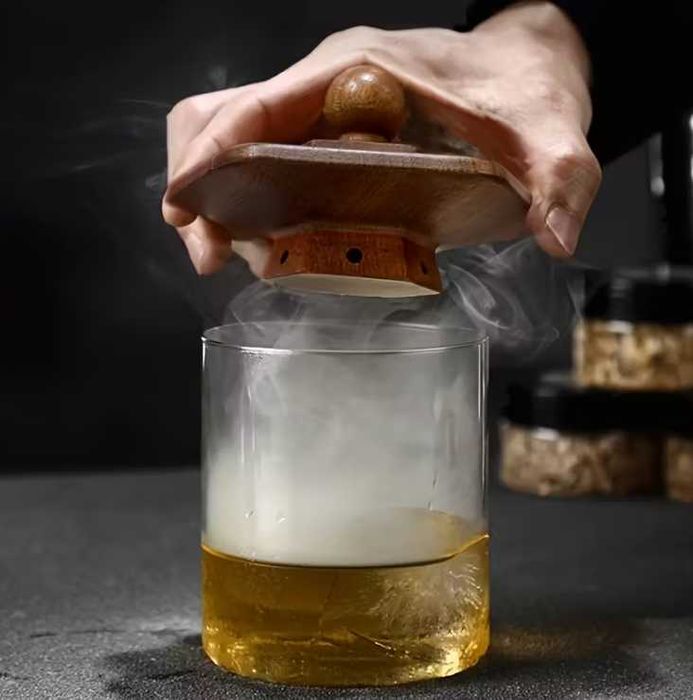 Уред за опушване на уиски, напитки, алкохол, коктейли, подарък Коледа