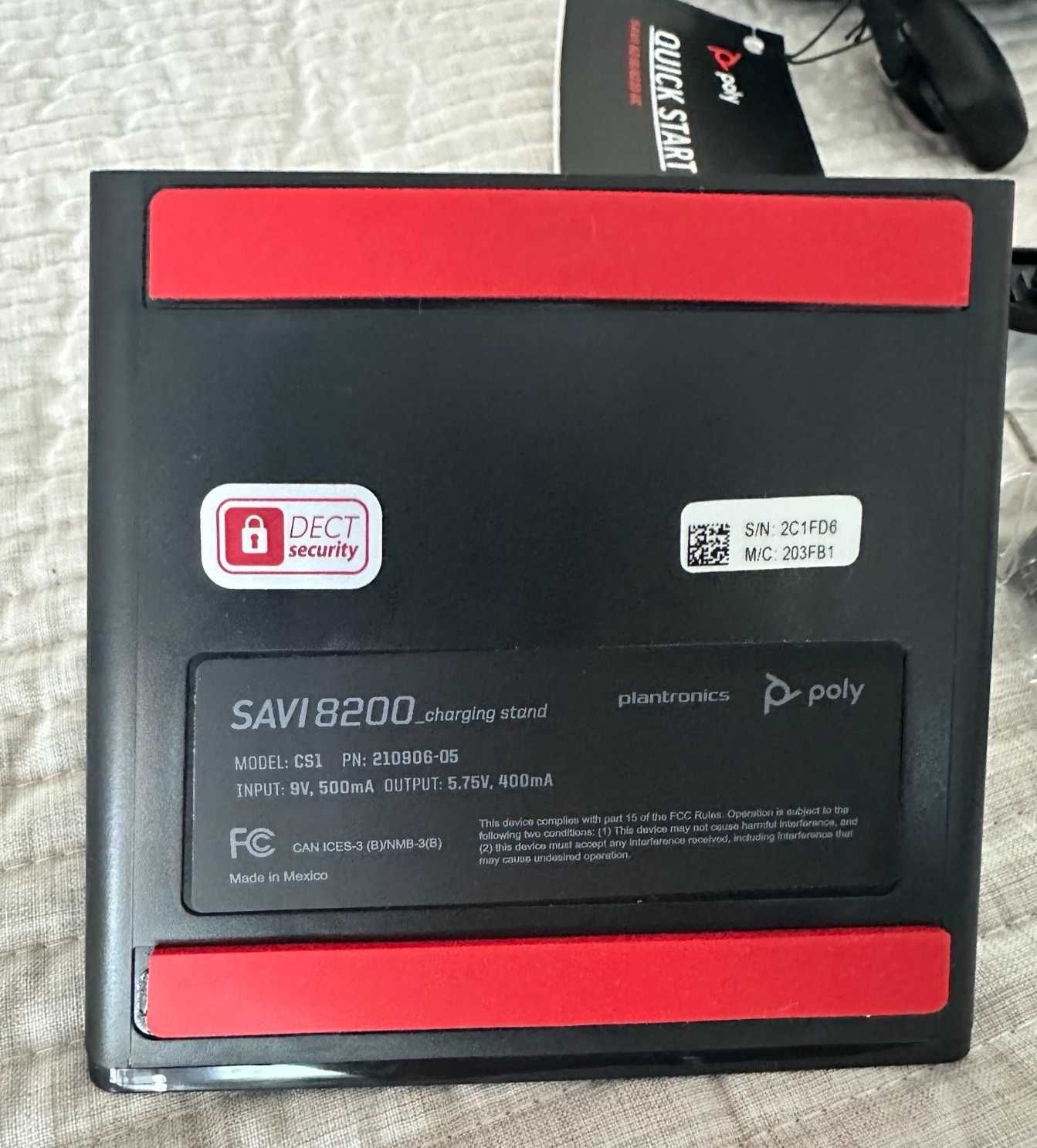 Poly Savi 8200 wireless. Безжична слушалка с микрофон с шумопотискане.