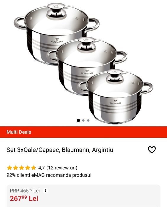 Set oale inox blaumann