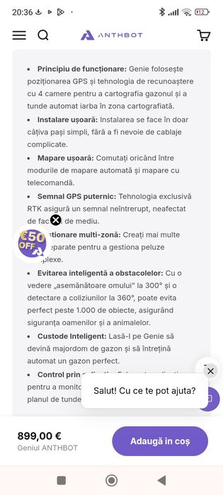 Robot de tuns iarba