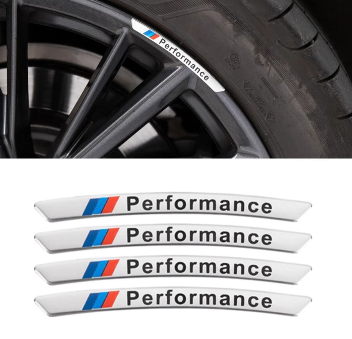 Set-4-Stickere-Jante-Performance-Bmw-M-E60-E90-E46-E70-seria-3-5-X5-X6