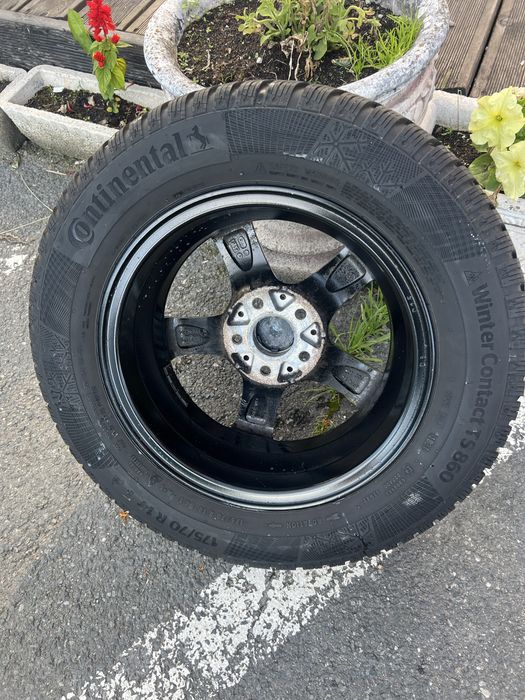 Jante Aliaj Skoda Fabia - Cauciucuri de iarnă Continental M+S