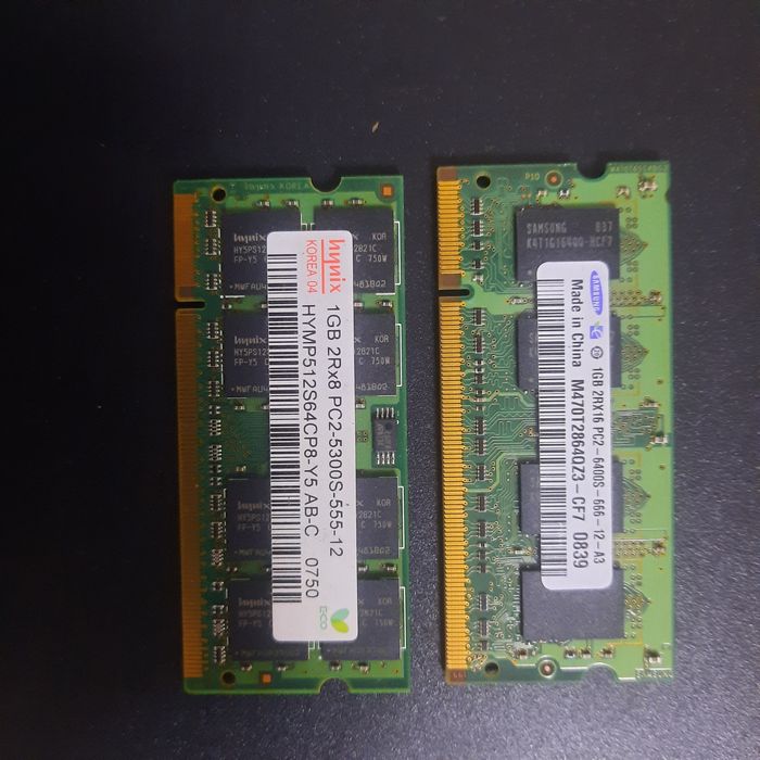 Оперативная память, озу ддр2 ноутбук 1гб