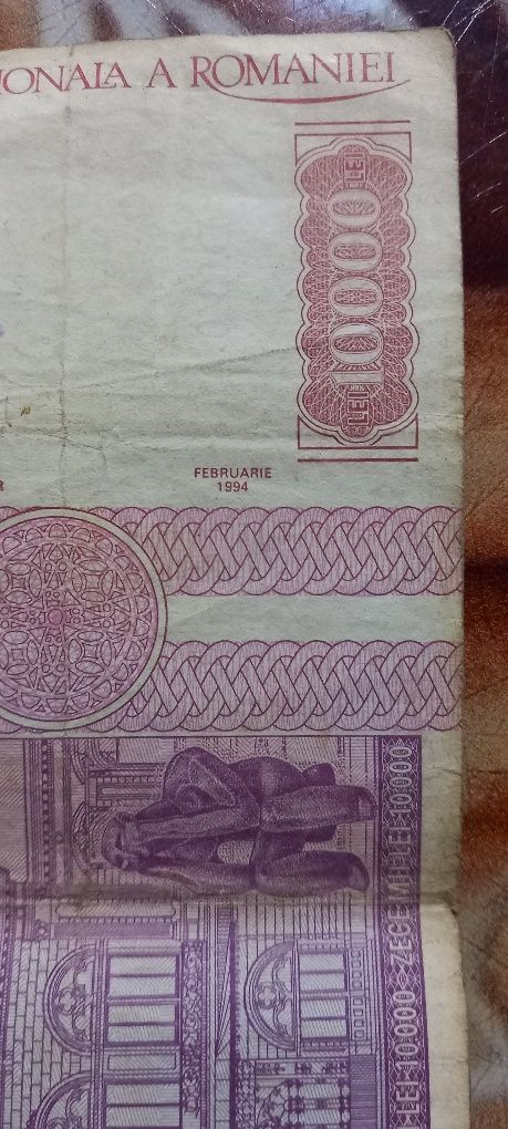 Bancnota 10.000 de lei din feb 1994.