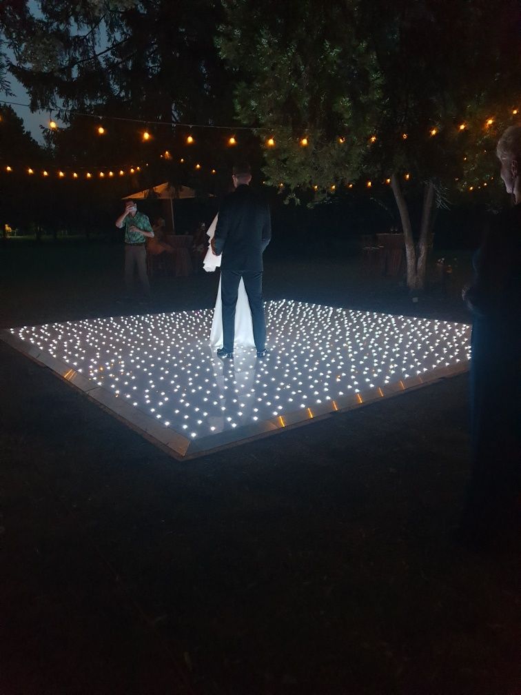 RING DE DANS ALB,RING DE dans  led.Dance Floor, Ring de stel