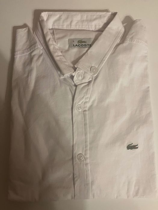 Бяла памучна риза