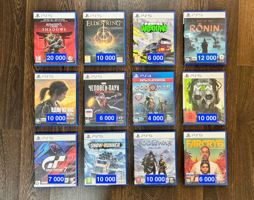 God of War, Одни из нас (The Last of Us), Need for Speed... игры PS5