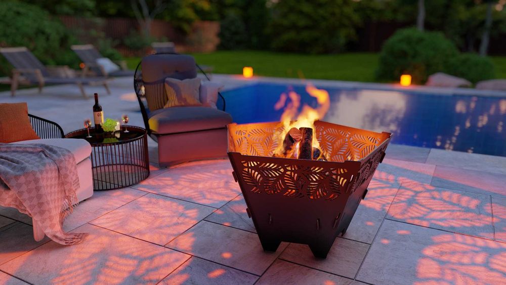 Focar grădină design premium – modele decupate in CNC – oțel gros