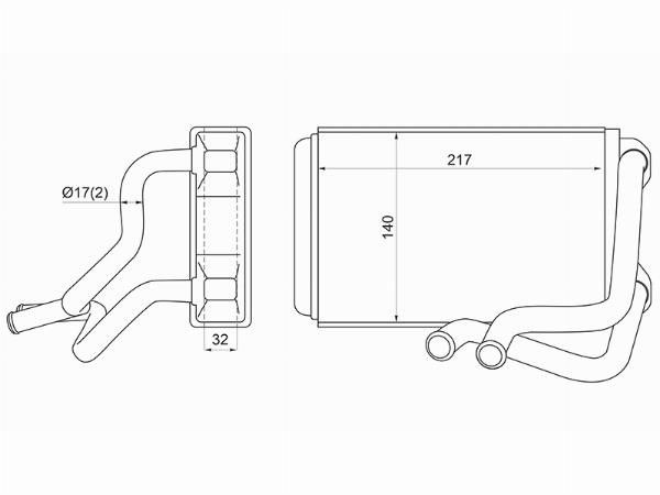 Радиатор отопителя салона  Toyota Camry