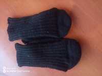 Вълнени чорапи черни, плетени, нови