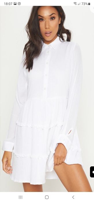 Rochie alba lejera de vara pentru fete !