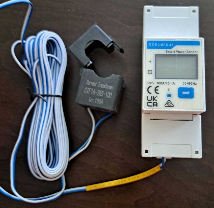 Smartmeter DDSU666-H MONOF+bobina transf contor bidirectional fotovolt