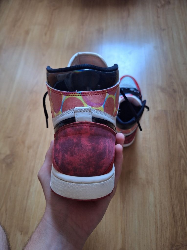 Papuci Air Jordan 1 spider-man across the spider-verse