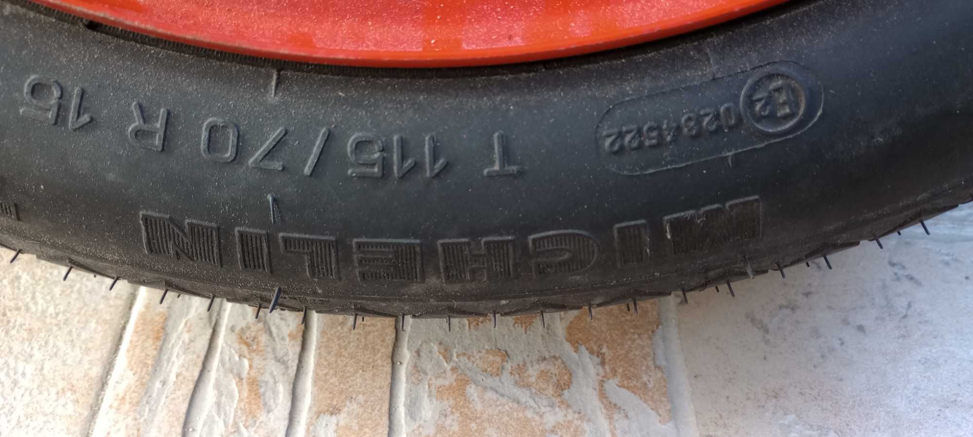 115/70/15 MICHELIN Резервна гума с джанта за Алфа Ромео 145/146