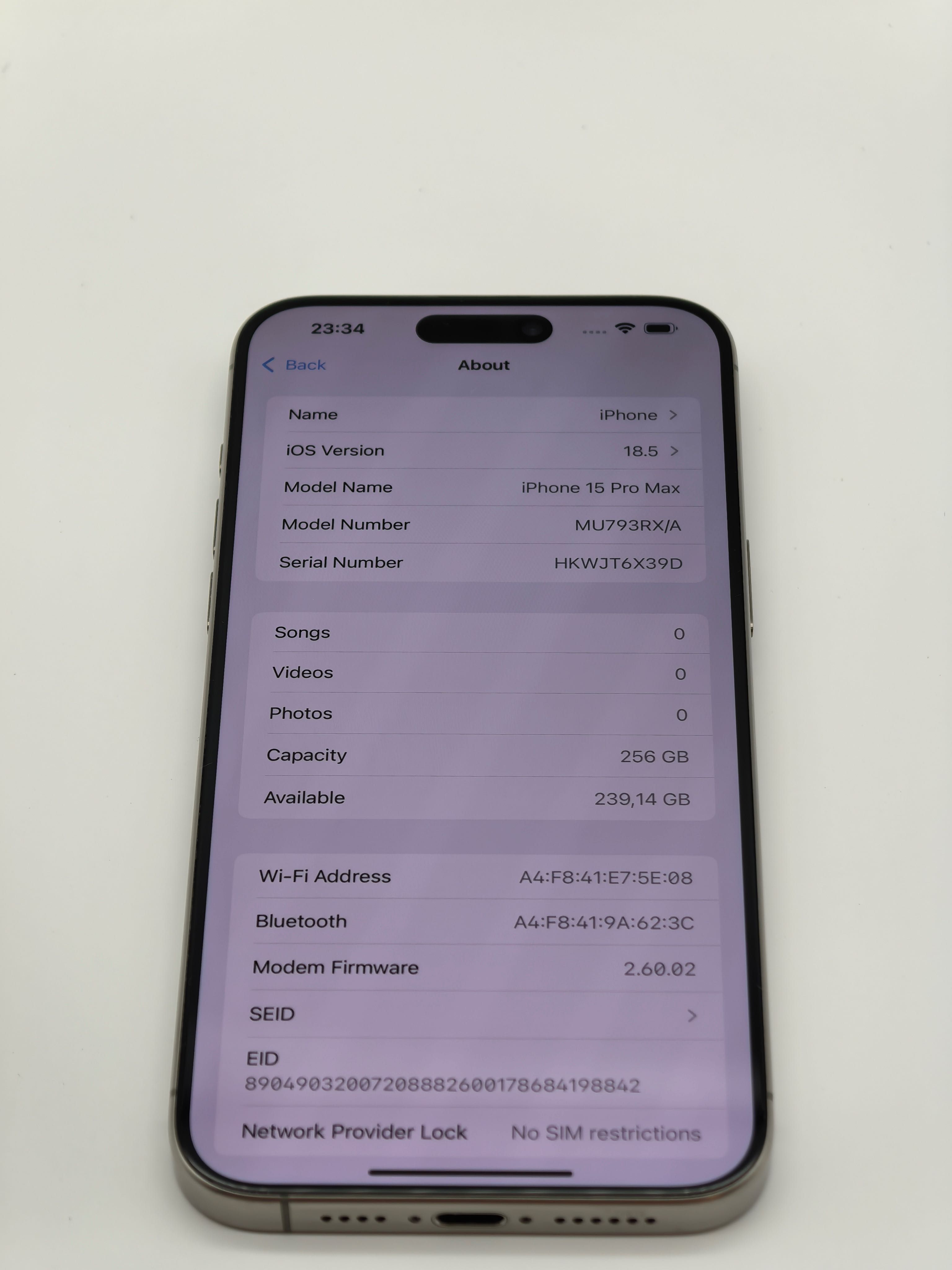 iPhone 15 Pro Max Natural Titanium 256 Gb