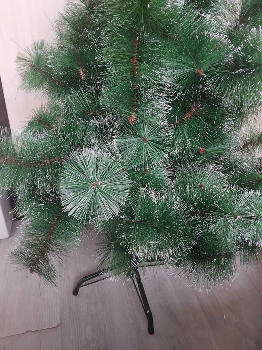 Голяма Гъста Коледна Елха със стабилна метална стойка