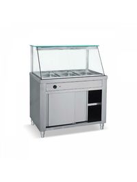 Bambas - Vitrina calda Bain Marie 5 GN 1/1, Vitrina expunere 5 GN 1/1