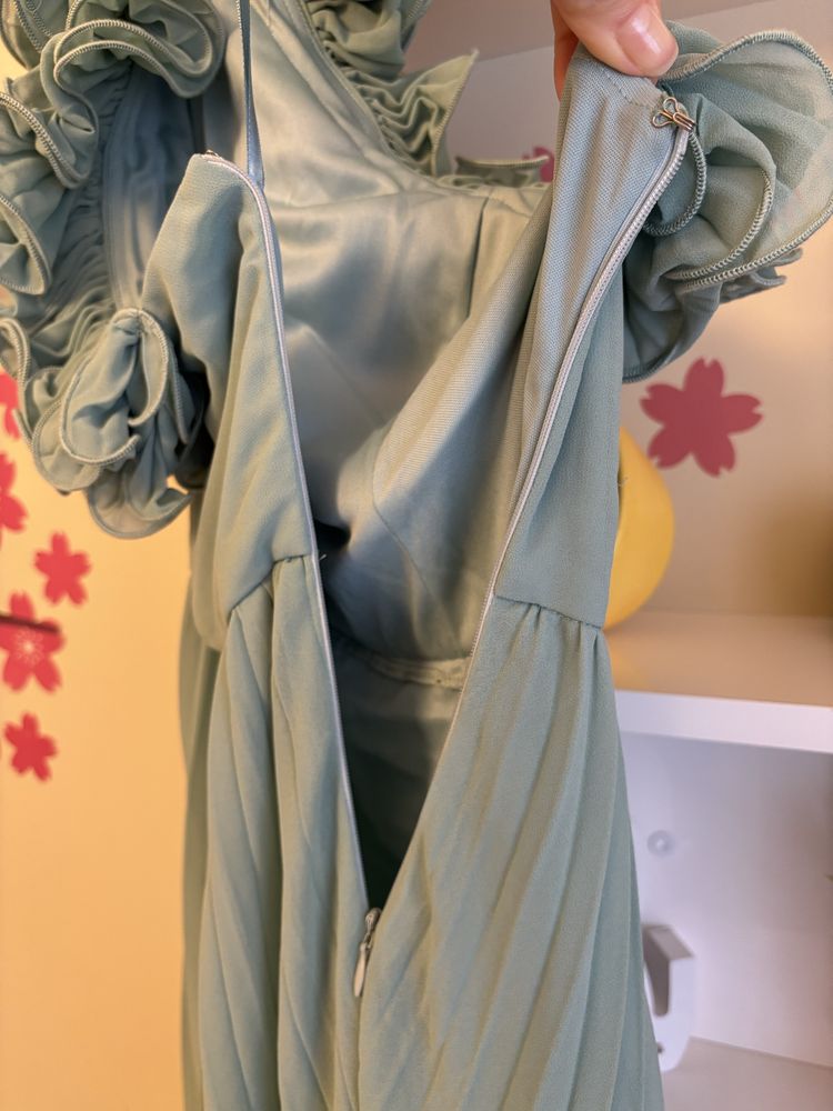 Rochita de ocazie marimea 36(S), verde menta