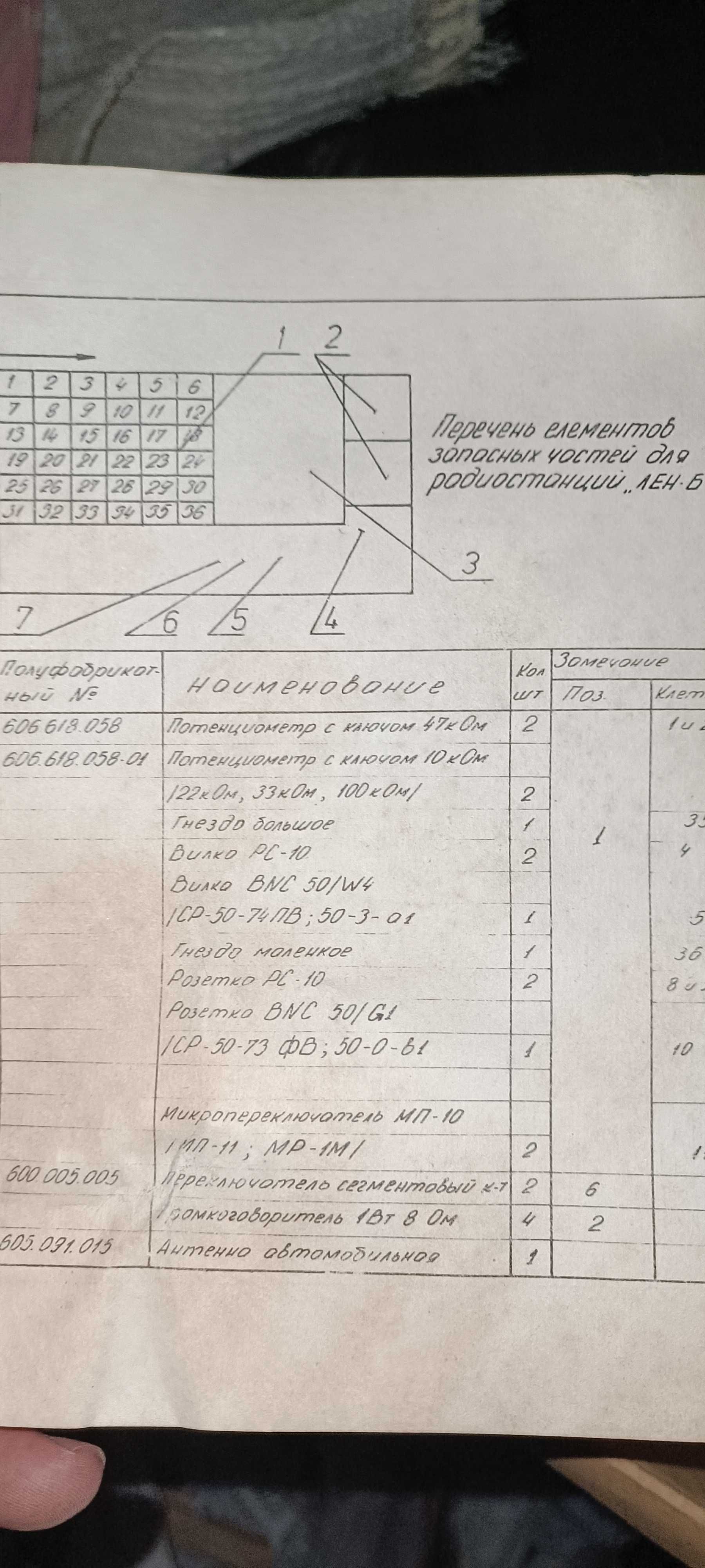 Високоговорители и ремонтен комплект за радиостанция ЛЕН Б