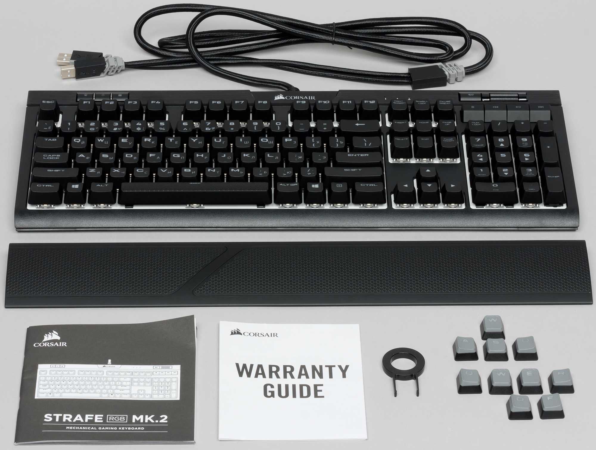Механическая игровая клавиатура Corsair STRAFE RGB MK.2