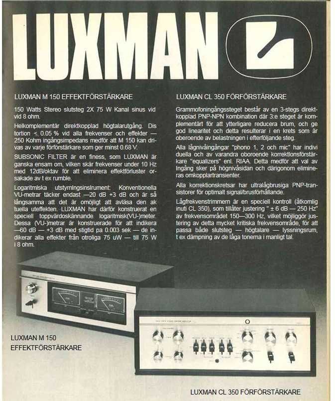 Amplificator  Luxman M-150