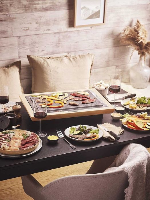 Грил/Скара с Естествен Камък, 1100W LAGRANGE Grill Stone Deluxe 199005