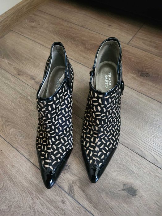 Естествена кожа с косъм дамски боти Franco Sarto 40-41 номер