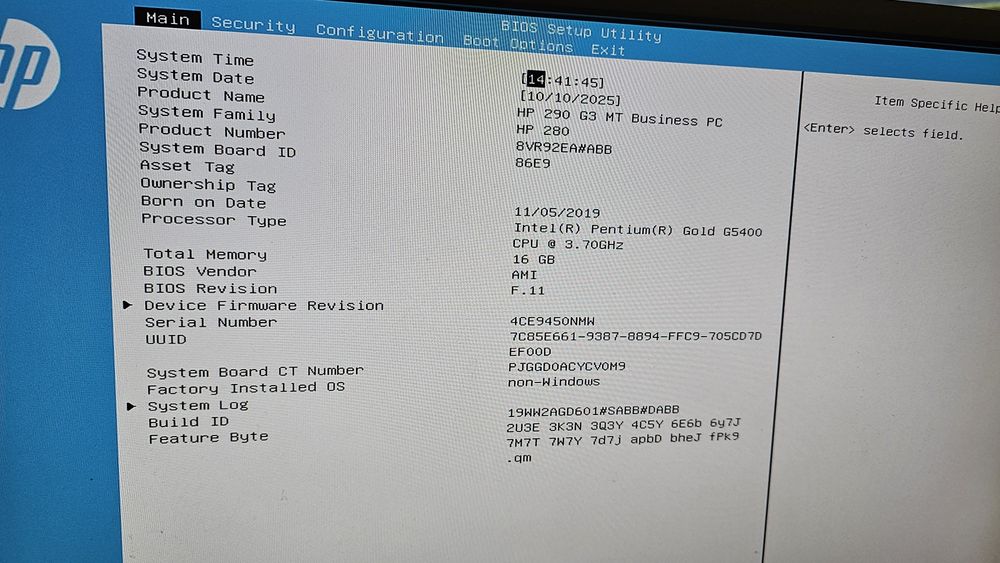 Calculator Office HP 290g3 ,Intel G5400 sursa gold barebone