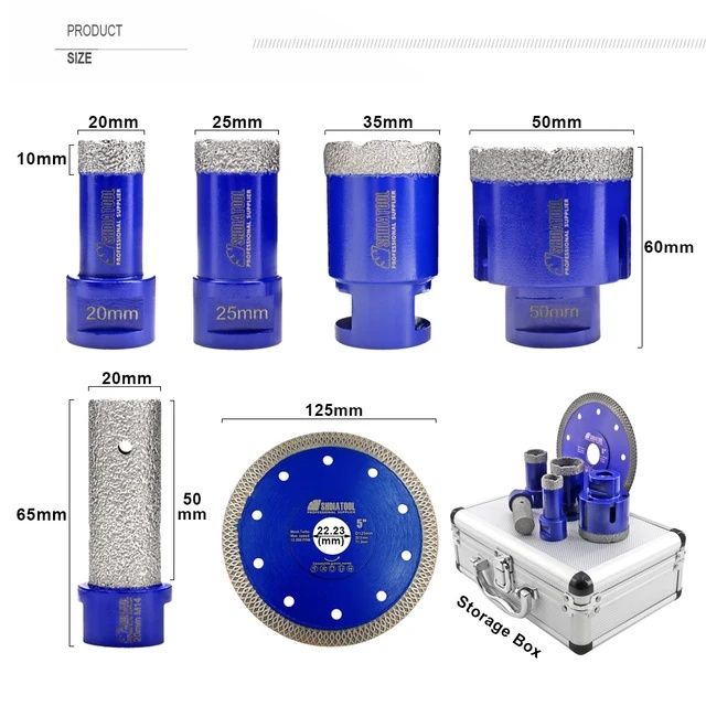 SHDIATOOL Професионални боркорони за фаянс теракот гранитогрес