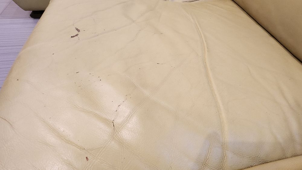 Ъглов диван естествена кожа