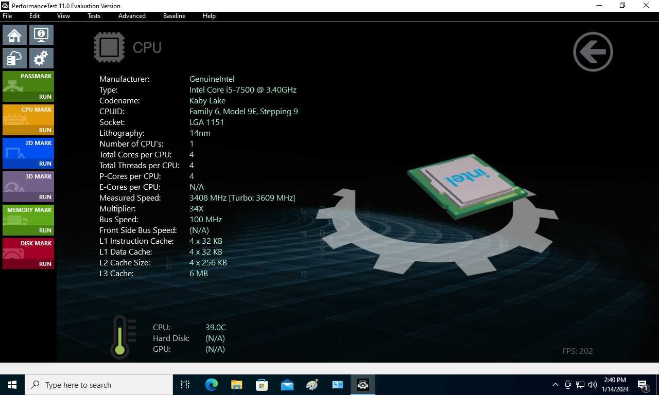 Procesor Intel Kaby Lake, Core i5 7500 3.4GHz  socket LGA 1151 Gen 7