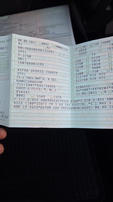 Nu s-au scos Nr in tara motor 2000 cdti