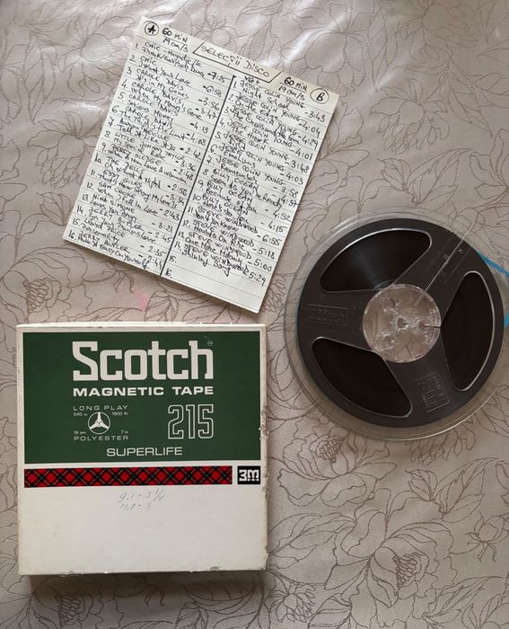 Banda Scotch 3M 18 cm cu muzica veche anii '70-80 Selectii Disco