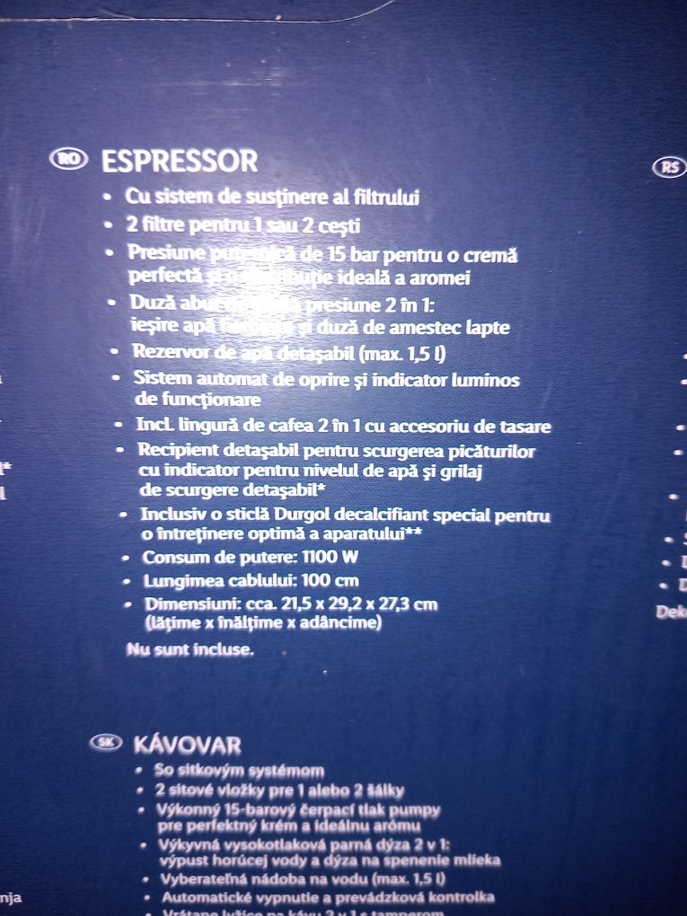 Expresor cafea nou  cu garanție