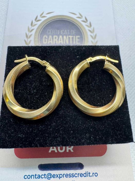Cercei din aur 14k (67322.1/ 10 Pacurari 1) Garantie 2 ani!