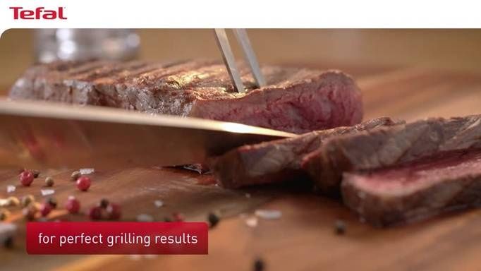 Нов Tefal OptiGrill+, Интелигентен грил + щипка за грил GC718D